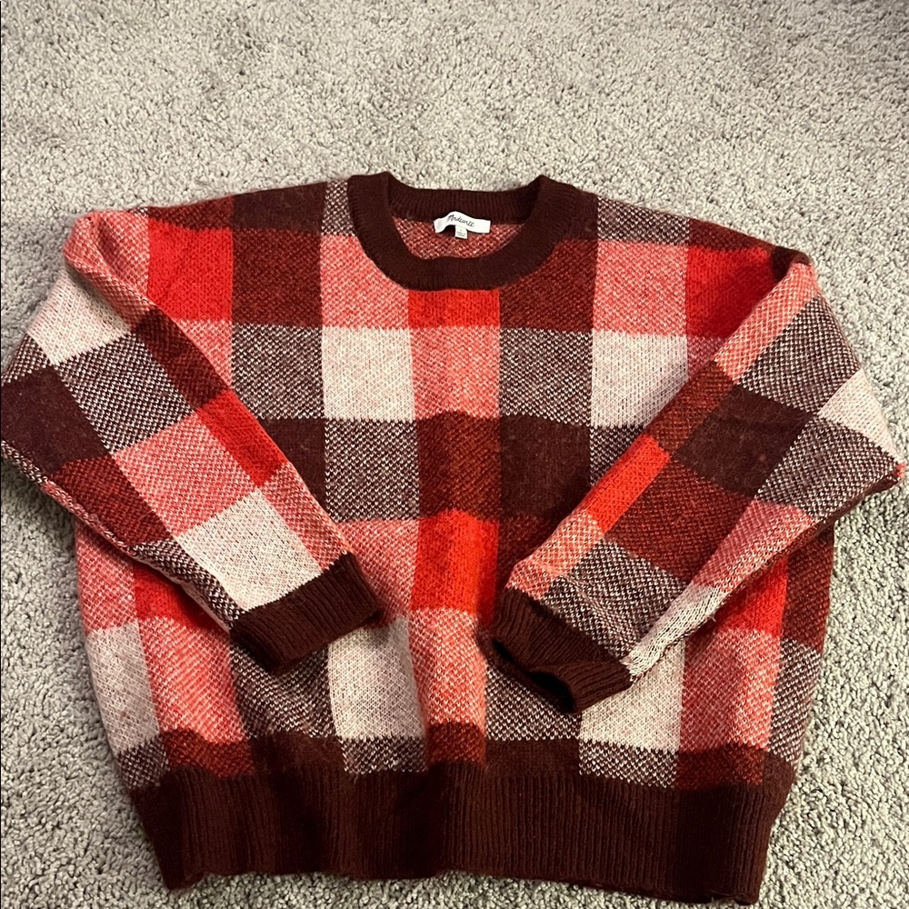 MADEWELL BUFFALO CHECK SWEATER